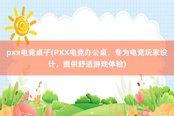 pxx电竞桌子(PXX电竞办公桌，专为电竞玩家设计，提供舒适游戏体验)