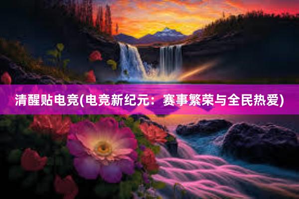 清醒贴电竞(电竞新纪元：赛事繁荣与全民热爱)