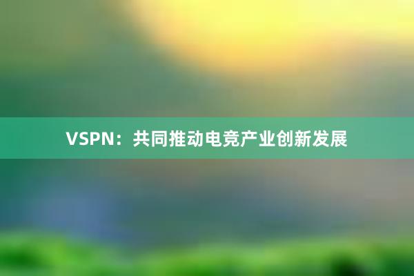 VSPN：共同推动电竞产业创新发展